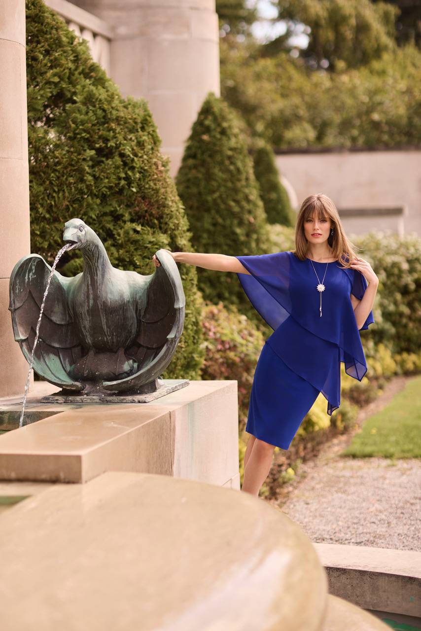 Robe courte de cérémonie avec volants en mousseline à Marseille