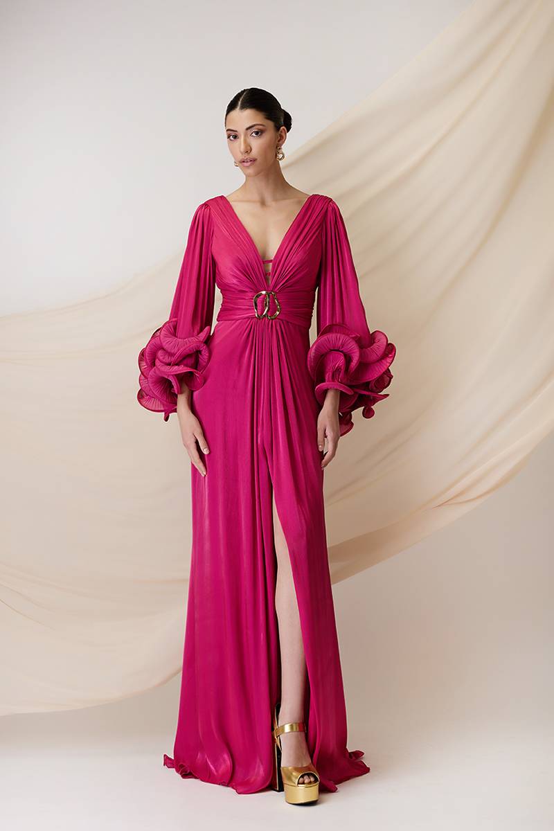 robe de cocktail fuchsia à Marseille 