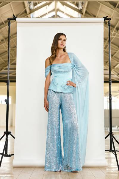 Ensemble pantalon habillé de soirée pour mère de marié(e) à La Valentine proche de Marseille. 