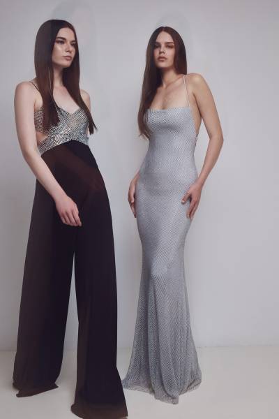 Robe de soirée argenté à Marseille