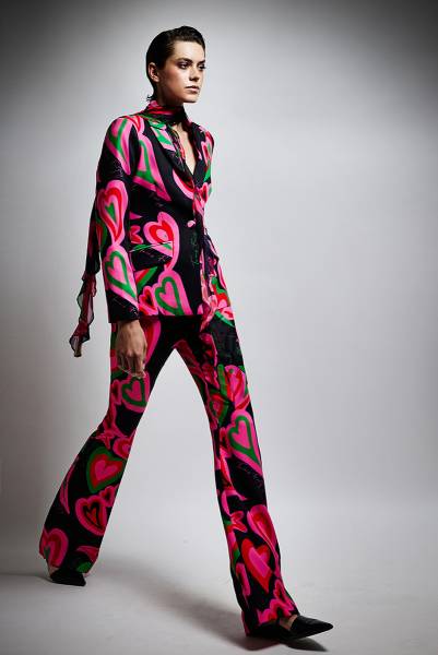 Ensemble de costume 2 pièces imprimé coloré Marseille