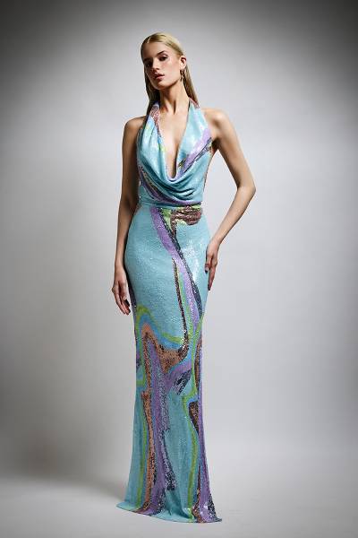 Robe de soirée longue à paillette à Marseille