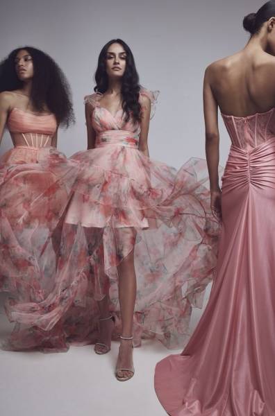 Robe de cocktail imprimée à Marseille