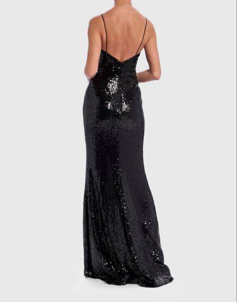 robe de soiree longue a sequins